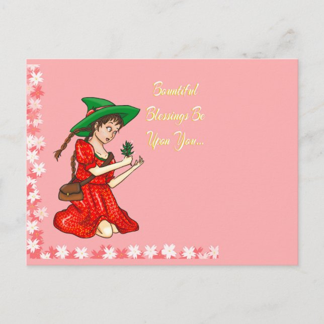 Pagan Spring Greetings Postkarte (Vorderseite)