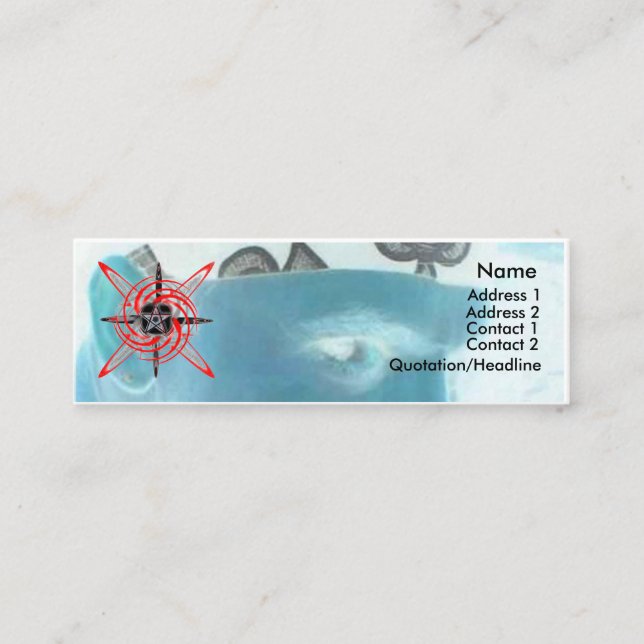 Pagan Star Mini Visitenkarte (Vorderseite)