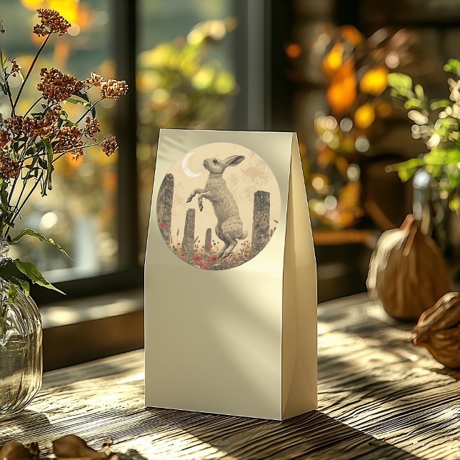 Pagan Stone Circle Dancing Hare Umschlag Aufkleber (Von Creator hochgeladen)