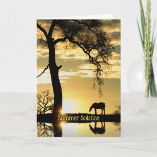 Pagan Summer Solstice Midsommer Eve Karte