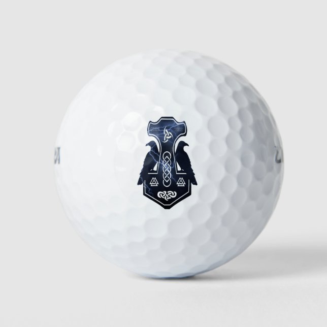Pagan Thors Hammer Golf Balls Golfball (Vorderseite)
