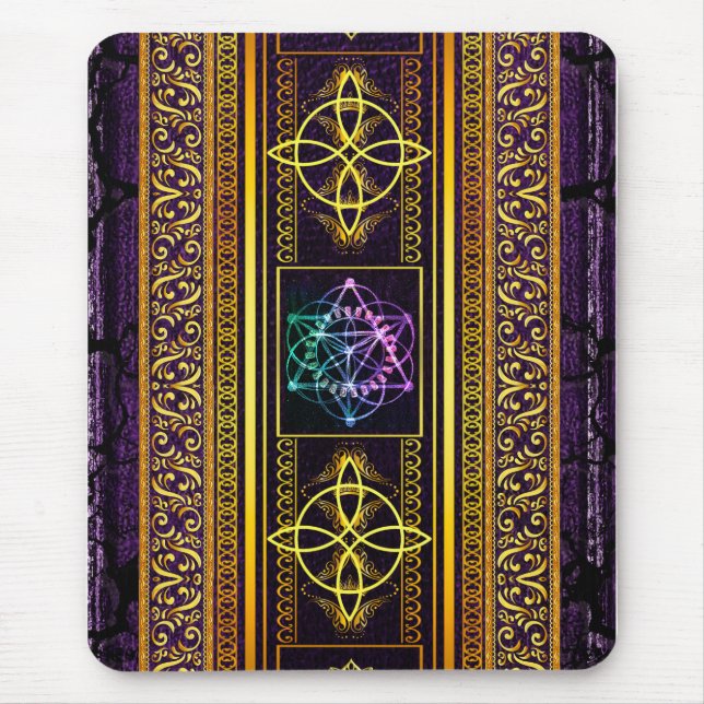 Pagan Tome Dark Magic Zaubers Wiccan & Witchcraft  Mousepad (Vorne)
