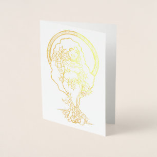 Pagan Weihnachten Goddess Folienkarte