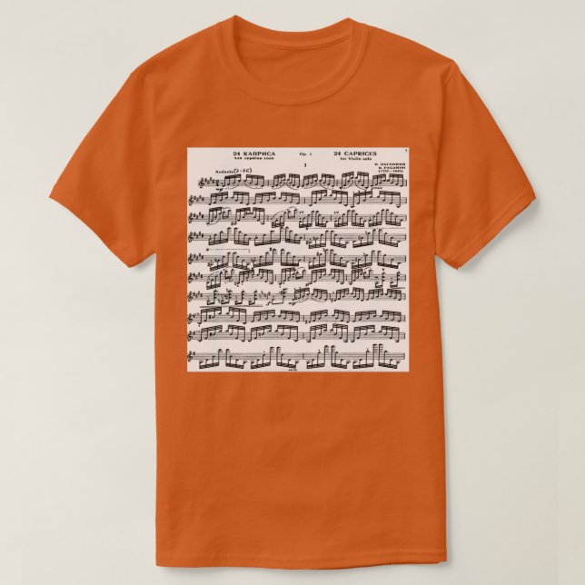Paganini Caprice I T-Shirt (Design vorne)