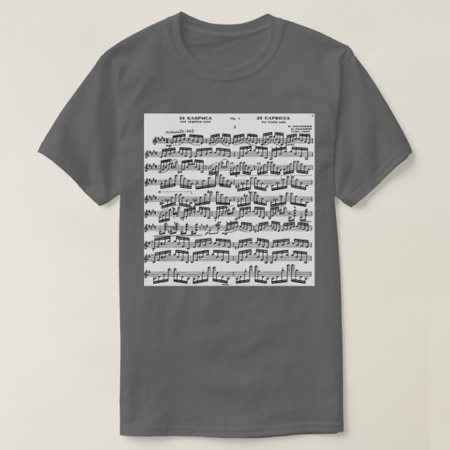 Paganini Caprice I T-Shirt (Design vorne)