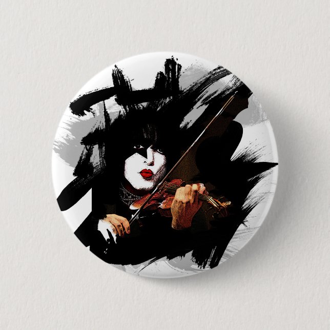 Paganini Teufel-Violinist Button (Vorderseite)
