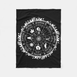 Paganrad des Jahres Hexe Wicca Happy Ostara Fleecedecke