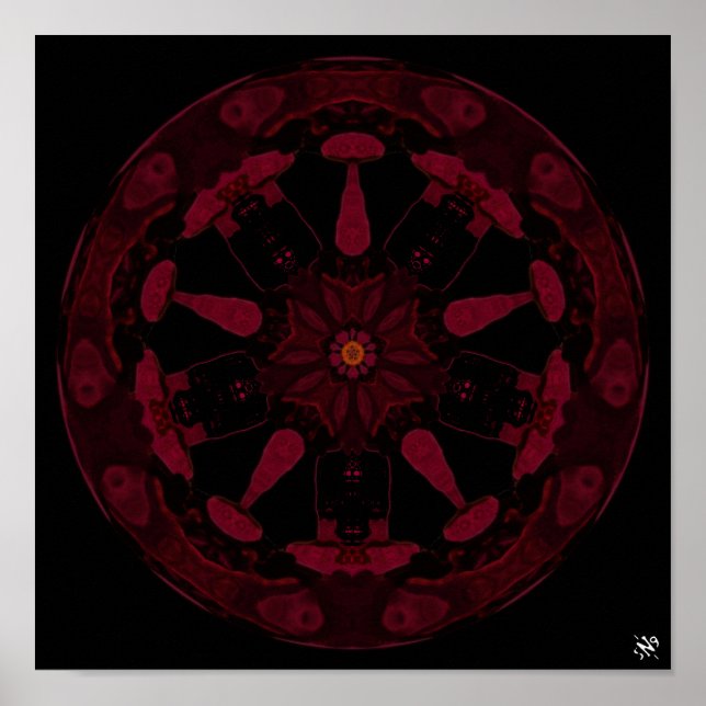 Paganrad v1 - Pareidolische Muster Poster (Vorne)