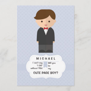 Page Boy Request Card Einladung