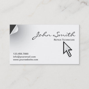 Page Curl Repair Technician Business Card Visitenkarte