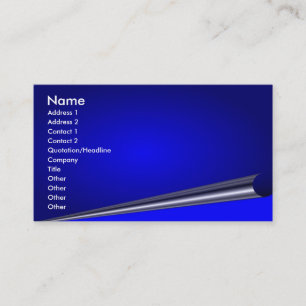 Page Curl-Visitenkarte Visitenkarte