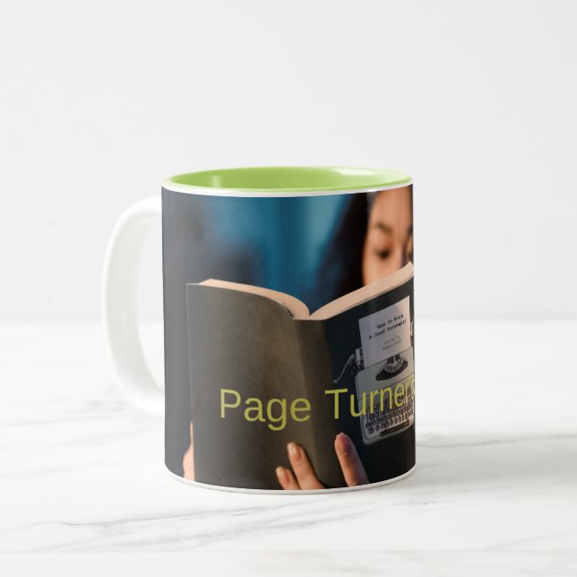 Page Turner's Bliss Tasse | Entspannende Buchkläng (Vorderseite Links)