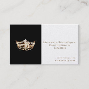 Pageant Business Cards im amerikanischen Christlic Visitenkarte