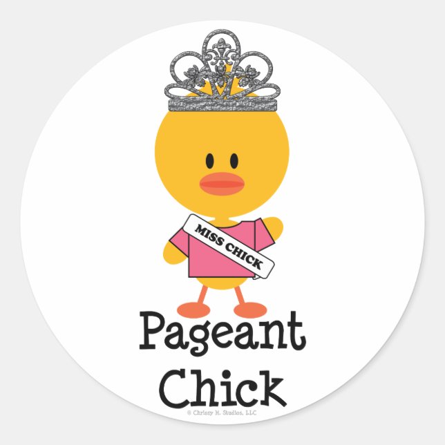 Pageant Chick Stickers (Vorderseite)