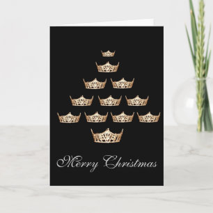 Pageant Crown Christmas Card Feiertagskarte