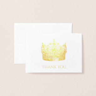 Pageant Crown Danke-Karte Folienkarte