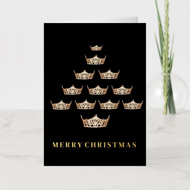 Pageant Crown Faltfoil Urlaubskarte (Vorderseite)