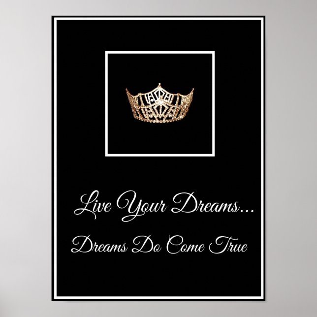 Pageant Crown Live Your Dreams Poster (Vorne)