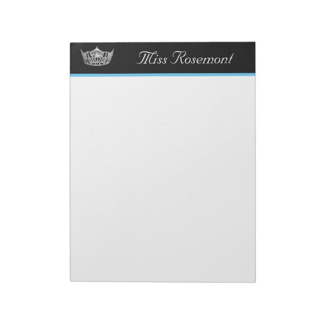 Pageant Crown Notepad Notizblock (Rotiert)