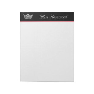 Pageant Crown Notepad Notizblock