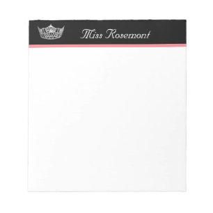 Pageant Crown Notepad Notizblock