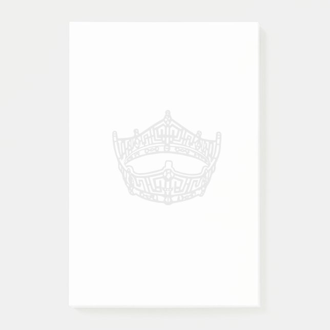 Pageant Crown Notes Post-it Klebezettel (Vorderseite)