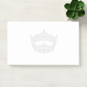 Pageant Crown Notes Post-it Klebezettel