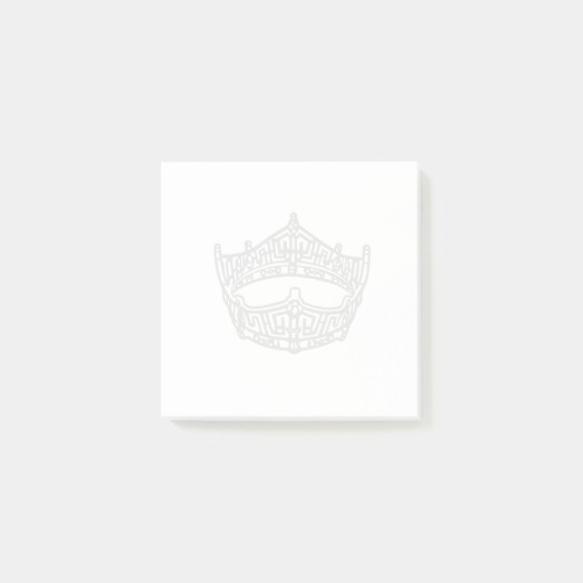 Pageant Crown Notes Post-it Klebezettel (Vorderseite)