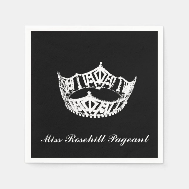 Pageant Crown Paper Napkins Serviette (Vorderseite)