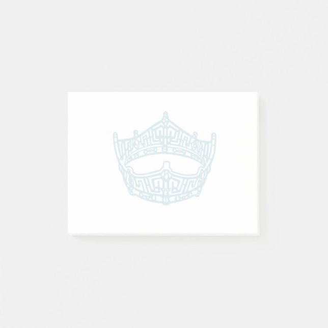 Pageant Crown Post-it Klebezettel (Vorderseite)