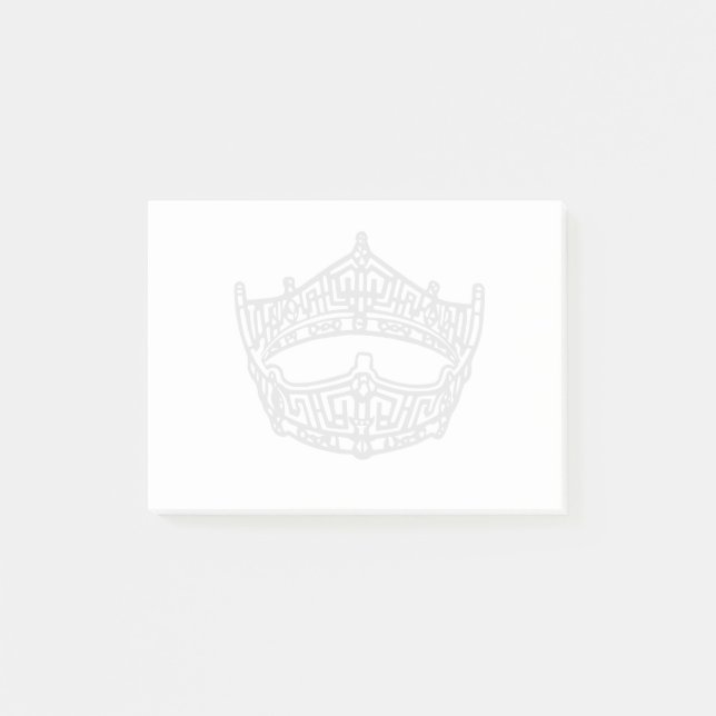 Pageant Crown Post-it-Notizen Post-it Klebezettel (Vorderseite)