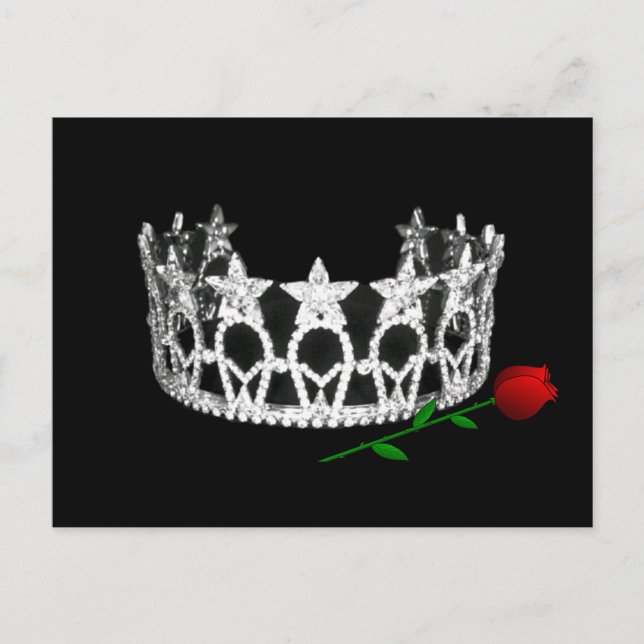 Pageant Crown Postcard Postkarte (Vorderseite)