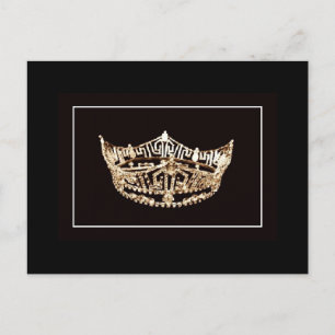 Pageant Crown Postcard Postkarte