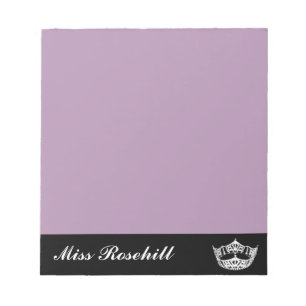 Pageant Crown & Title Notepad Notizblock