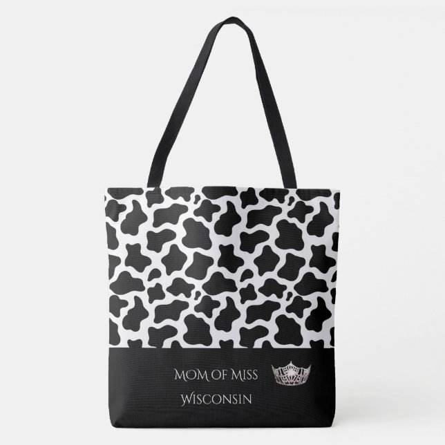 Pageant Crown Tote Bag Cow Print (Vorderseite)