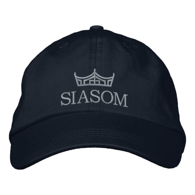 Pageant Custom Stickbestickte Baseball Cap USA Bestickte Baseballkappe (Vorderseite)