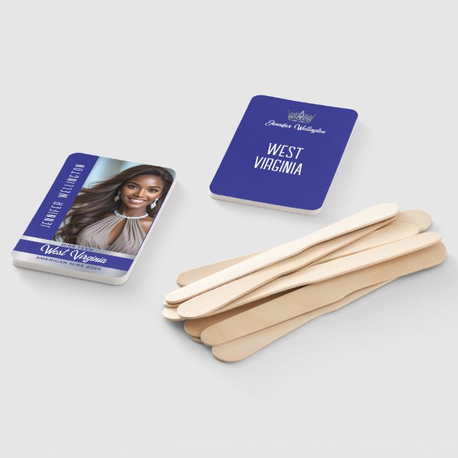 Pageant Fan Wavers | Royal Shine Set of 10 Fans Fächer (Non-assembled)