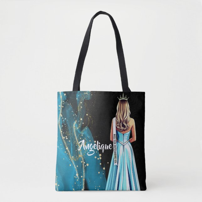Pageant Portrait Turquoise Dreams Tote (Vorderseite)