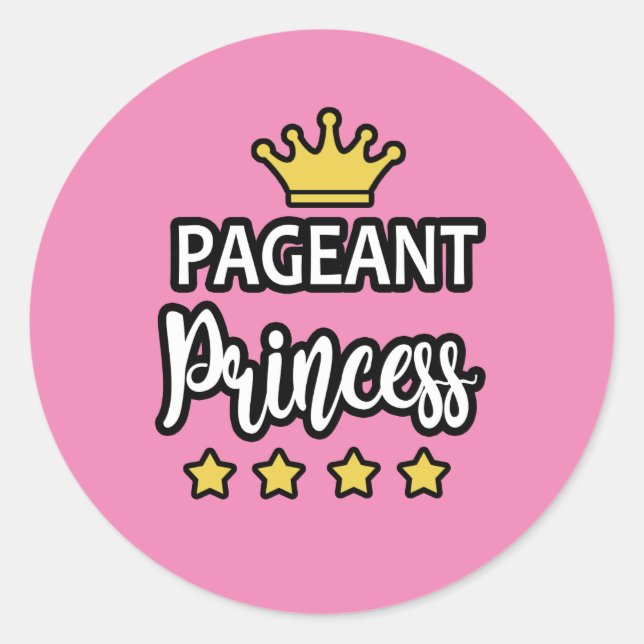 Pageant Princess Stickers (Vorderseite)