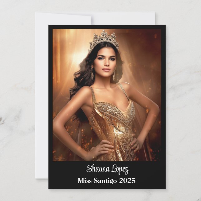 Pageant Queen Ankündigung (Vorderseite)