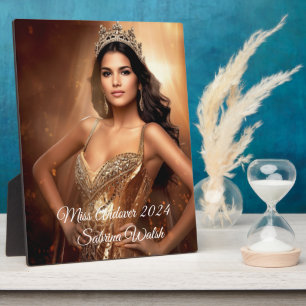 Pageant Queen Plaque Fotoplatte