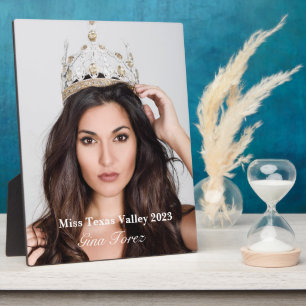 Pageant Queen Plaque Fotoplatte
