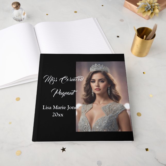 Pageant Queen Real Foil Guest Book Gästebuch (Vorderseite Offen)