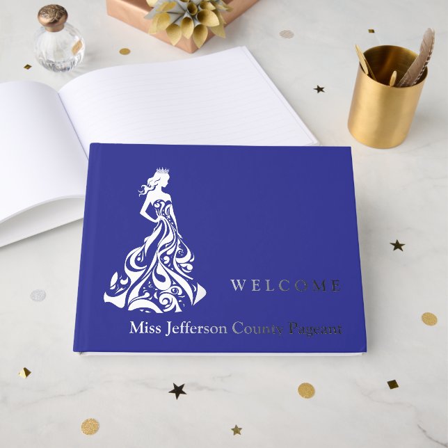 Pageant Real Foil Guest Book Gästebuch (Vorderseite offen)