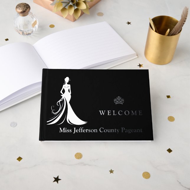 Pageant Real Foil Guest Book Gästebuch (Vorderseite Offen)