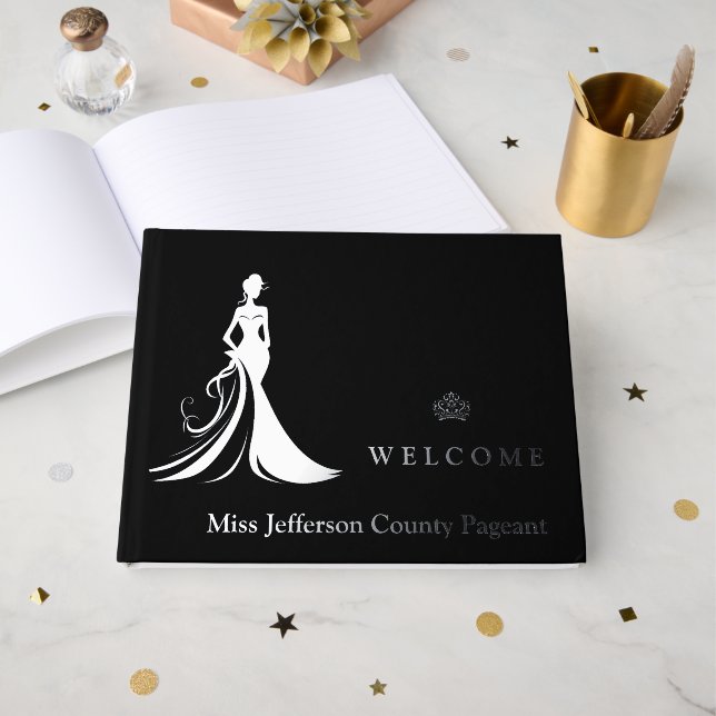 Pageant Real Foil Guest Book Gästebuch (Vorderseite offen)