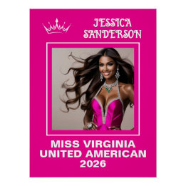 Pageant Send-Off Titleholder Door Poster