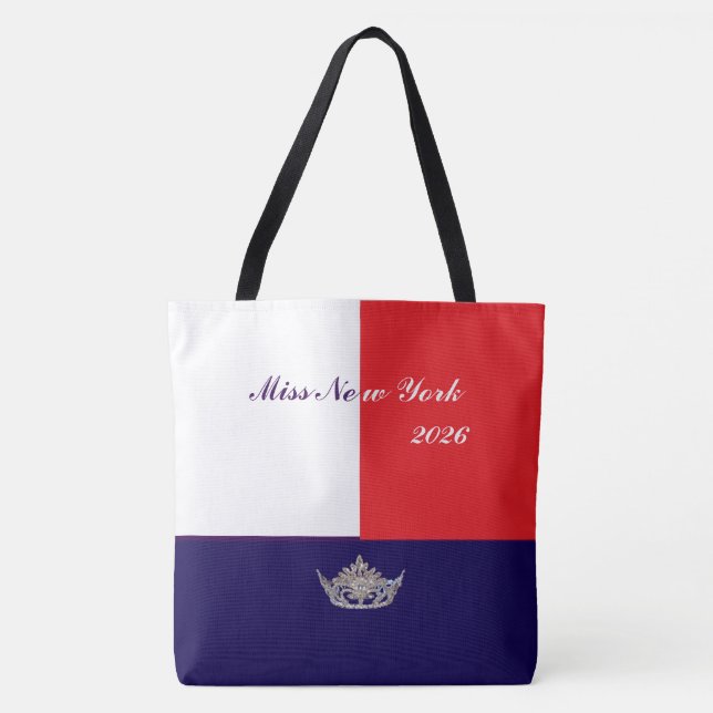 Pageant Silver Crown Tote Bag-Large Red white blue (Vorderseite)