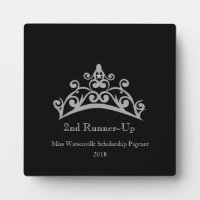 Pageant Silver Tiara Crown 2. Runner-up Plaque