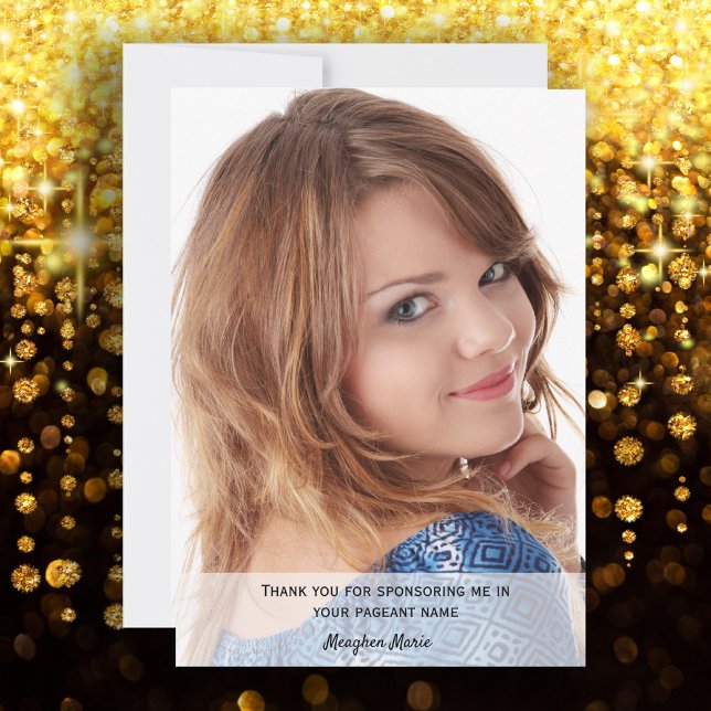 Pageant Sponsor Foto Vielen Dank Dankeskarte (Von Creator hochgeladen)